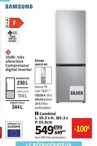 Conforama Samsung combine offre