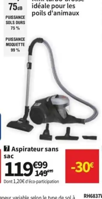 Conforama Aspirateur Sans sac offre