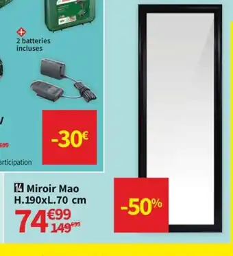 Conforama Miroir Mao offre