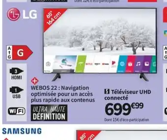 Conforama LG Téléviseur UHD Connecte offre