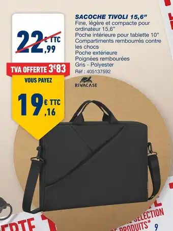 Bureau Vallée Sacoche Tivoli 15,6 offre