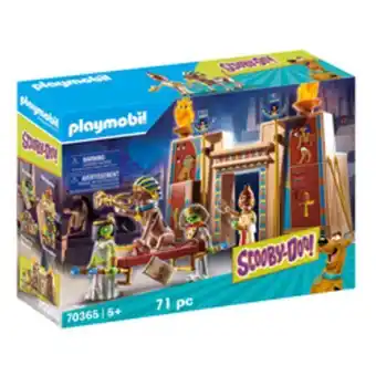 King Jouet 70365 - playmobil scooby-doo - histoires en egypte offre