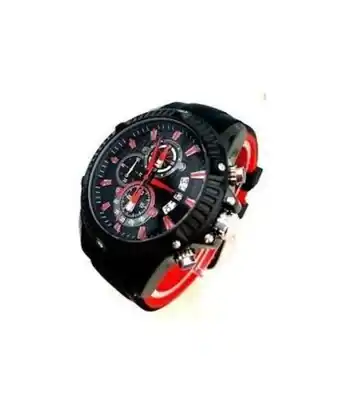 Montre homme mini focus cadran noir-roug