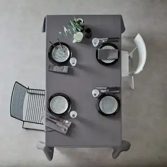 Nappe carrée abigail gris