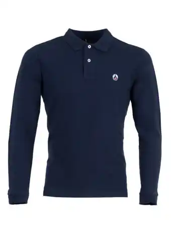 Jott - polo homme manches longues arcachon marine