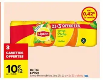 Carrefour Ice Tea Lipton offre