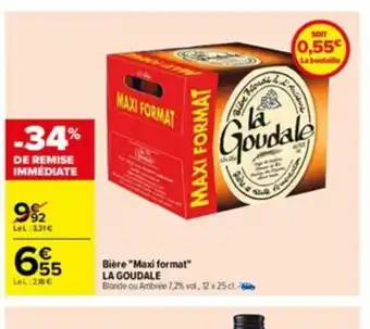 Carrefour Biere Maxi Format La Goudale offre