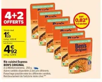 Carrefour Riz Cuisiné Express Ben's Original offre