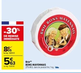 Carrefour Brie Bons Mayennais offre