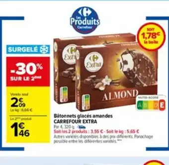 Carrefour Batonnets Glaces Amnades Carrefour Extra offre