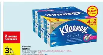 Carrefour Mouchoirs Kleenex offre