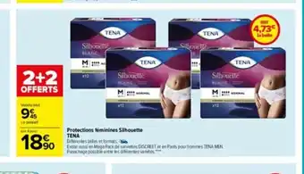 Carrefour Protections Feminines Silhouette Tena offre