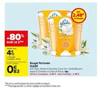 Carrefour Bougie Parfumee Glade offre