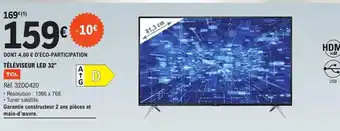 E.Leclerc Téléviseur led 32"tcl offre