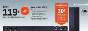 E.Leclerc Barre de son lg offre