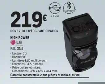 E.Leclerc High power offre
