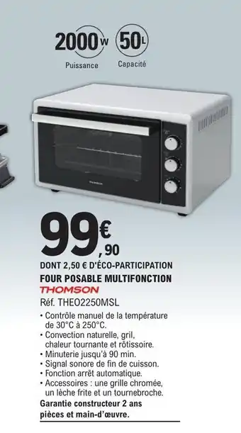 E.Leclerc Four posable multifunction thomson offre