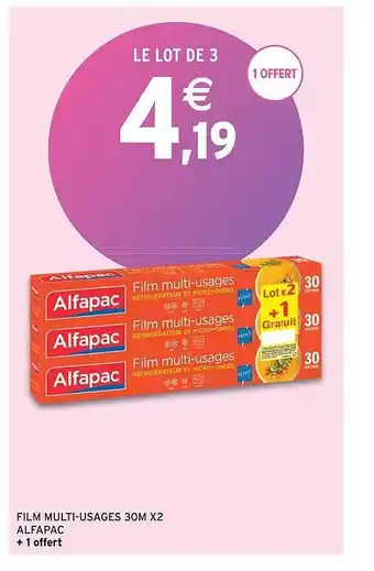 Intermarché Film multi-usages 30m x2 alfapac offre