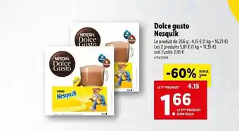 Lidl Dolce gusto nesquik nescafé offre
