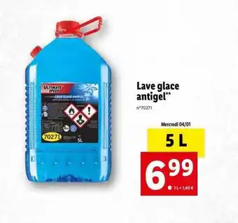 Lidl Lave glace antigel ultimate speed offre