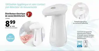 Lidl Distributeur électrique de savon-désinfectant offre
