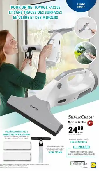 Lidl Nettoyeur de vitres silver crest offre