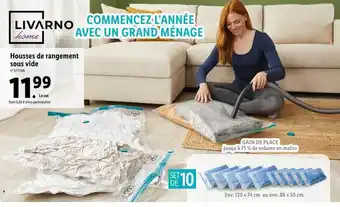 Lidl Housses de rangement sous vide livarno home offre