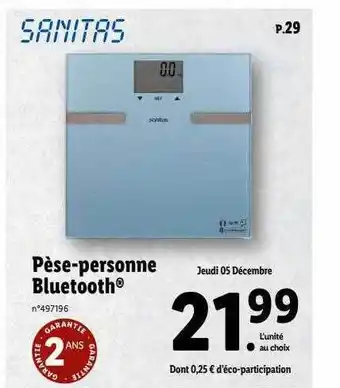 Pèse-personne bluetooth