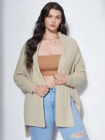 Cardigan pliable ouvert fendu