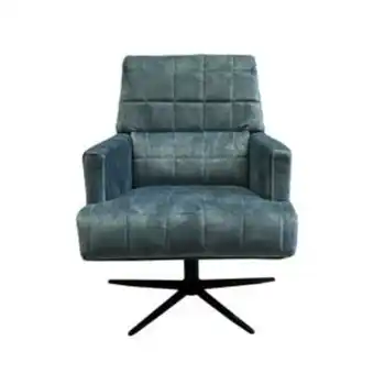 Fauteuil en velours bleu - berlin