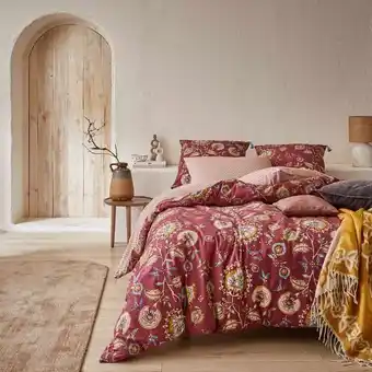 Bouchara Housse de couette en coton motif floral offre