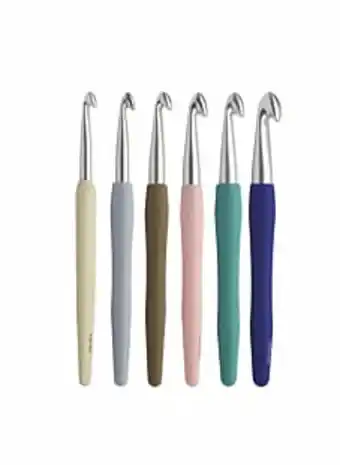 Bergère de France Lot de 6 crochets aluminium knit pro, 13 cm offre