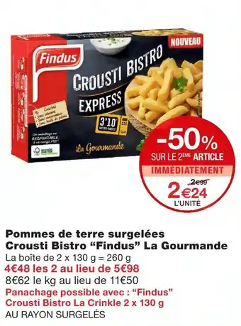 Monoprix Pommes de terre surgelées Crousti BIstro offre