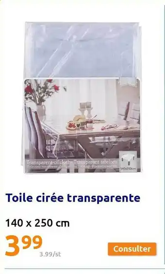 Action Toile cirée transparente offre