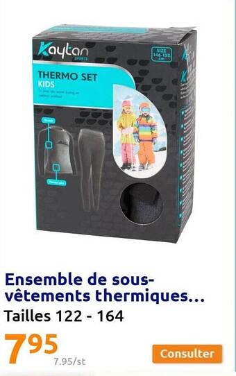 Action Ensemble de sous-vêtements thermiques... offre