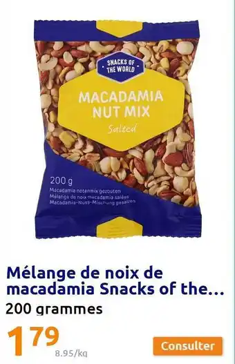 Action Mélange de noix de macadamia snacks of the... offre