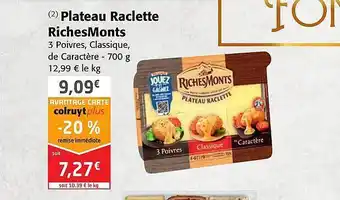 Plateau raclette richesmonts