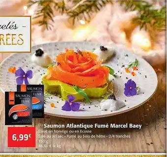 Colruyt Saumon atlantique fumé marcel baey offre