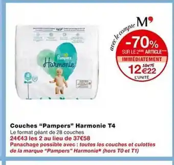 Monoprix Couches offre