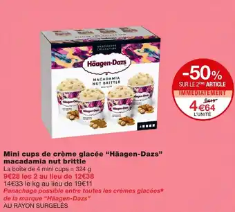 Monoprix Mini cups de crème glacée Häagen-Dazs offre