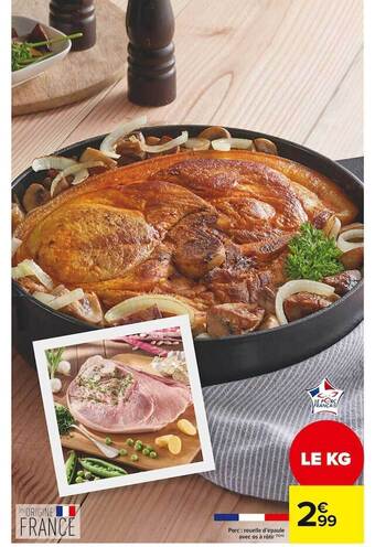 Carrefour Market Porc : rouelle d'épaule avec os à rôtir offre