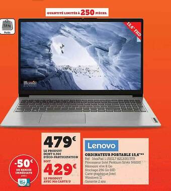 Super U Ordinateur portable 15,6 offre