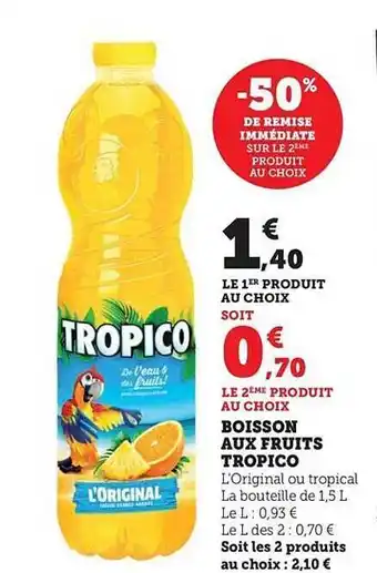 U Express Boisson aux fruits tropico offre