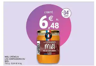 Intermarché Miel crémeux les compagnons du miel offre