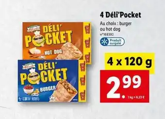 Lidl 4 déli'pocket alfredo offre
