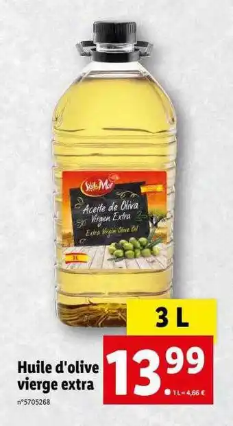 Lidl Huile d'olive vierge extra offre