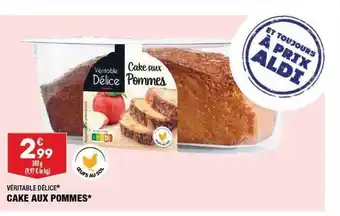 ALDI Cake aux pommes véritable délice offre