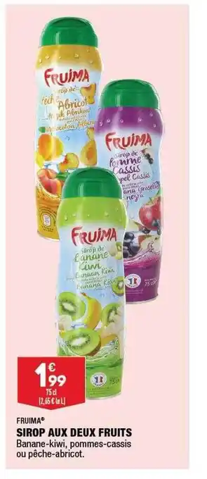 ALDI Sirop aux deux fruits fruima offre