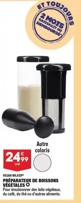Préparateur de boisson végétales vegan milker