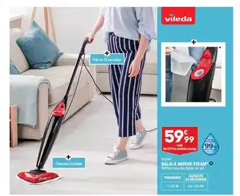 ALDI Balai à vapeur steam vileda offre